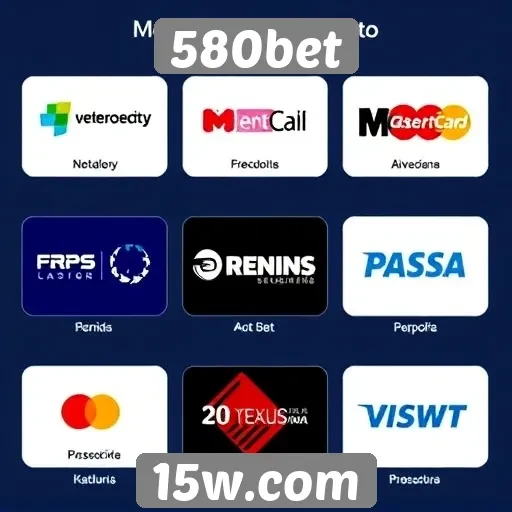 Métodos de pagamento aceitos no 580bet